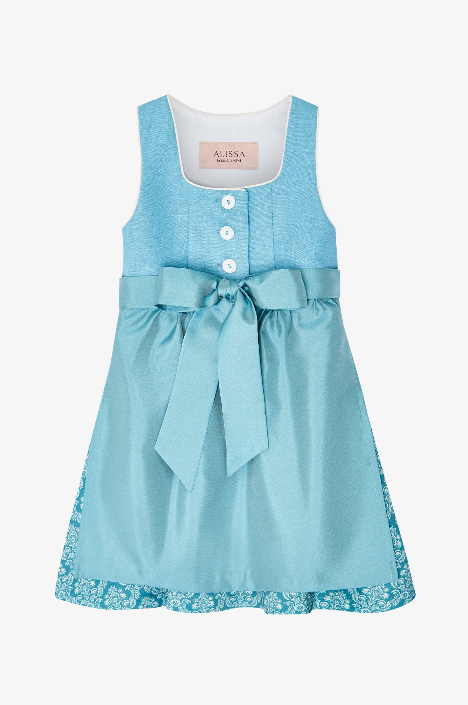 KINDERDIRNDL ANNA IN CYAN